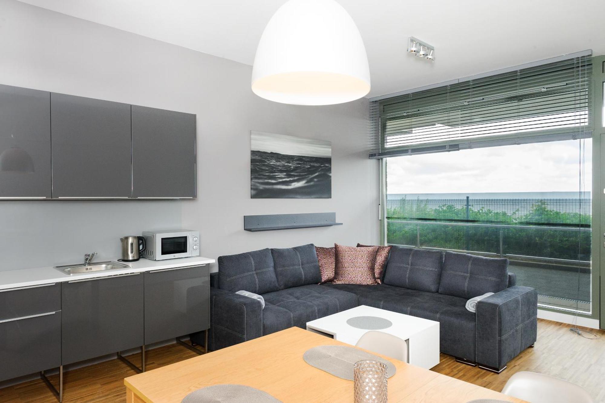 Apartament Blue I Grey Na Klifie Ustronie Morskie Esterno foto